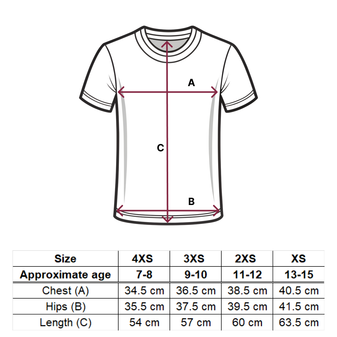 Size guide – Triko Bílé – EN
