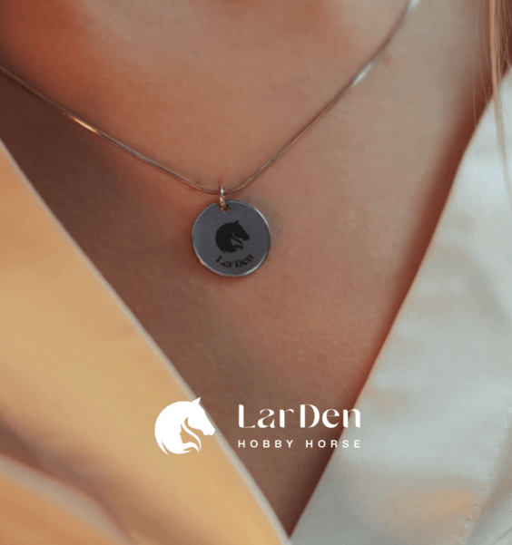 Necklace with LarDen pendant made of surgical stainless steel