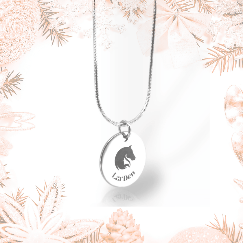 Necklace with LarDen pendant made of surgical stainless steel