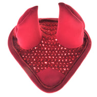 Nauszniki szydełkowane czerwone