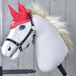 Ear bonnet crocheted Red Sport