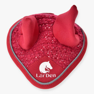 Ear bonnet crocheted Red Sport