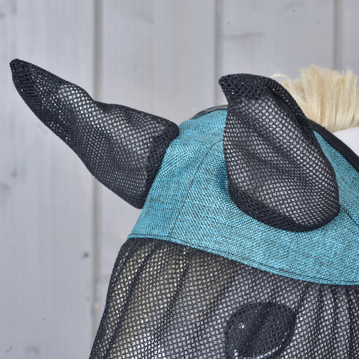 Fly Mask De Luxe Full Turquoise