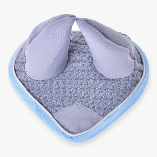 Ear bonnet crocheted grey