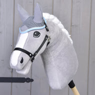 Nauszniki szydełkowane szare