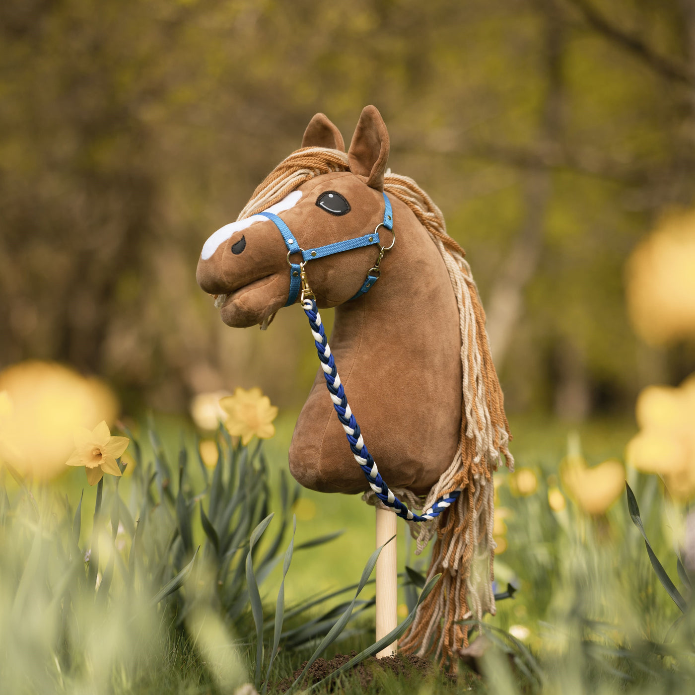 Hobby Horse - Uwiąz w paski niebieski – Ręcznie wykonane z miłością