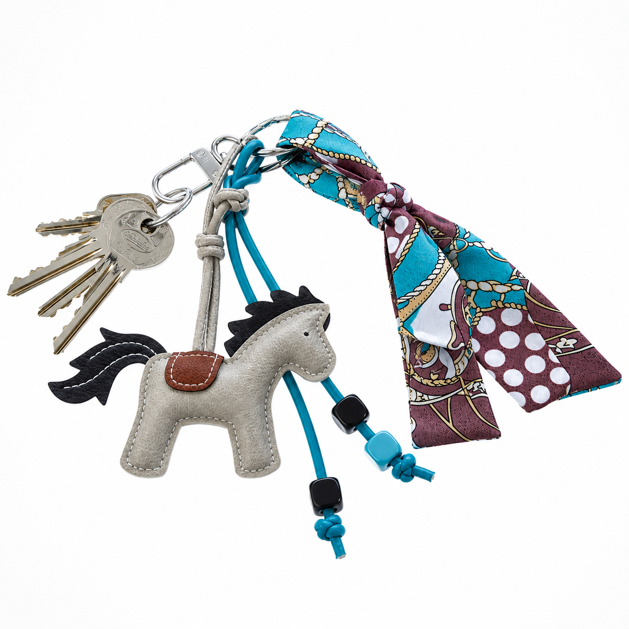 Brelok Horse Grey