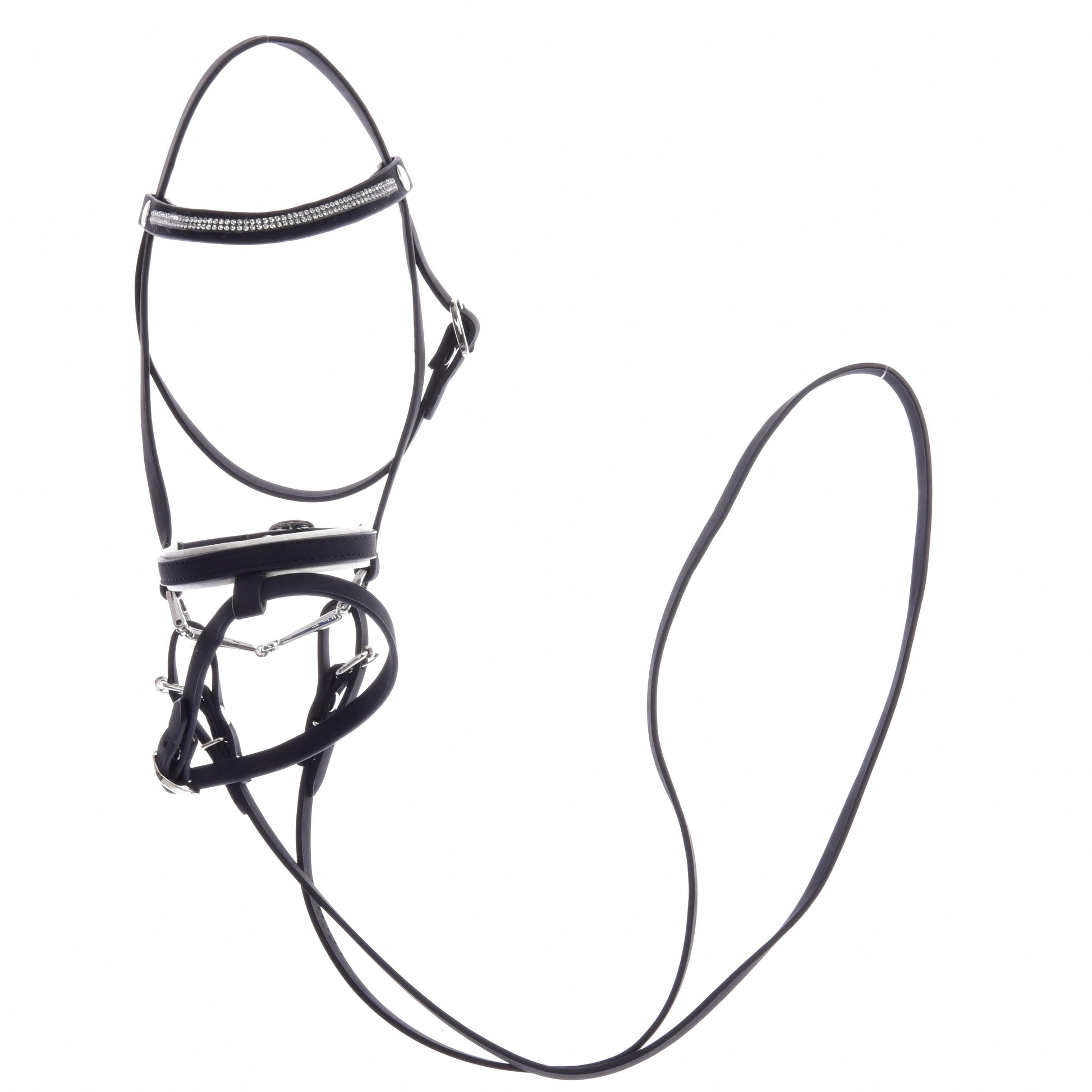 Kompletne ogłowie De Luxe z 2 nachrapnikami