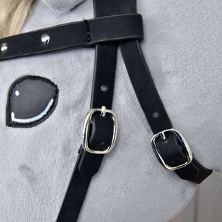 Complete bitless bridle, decorated