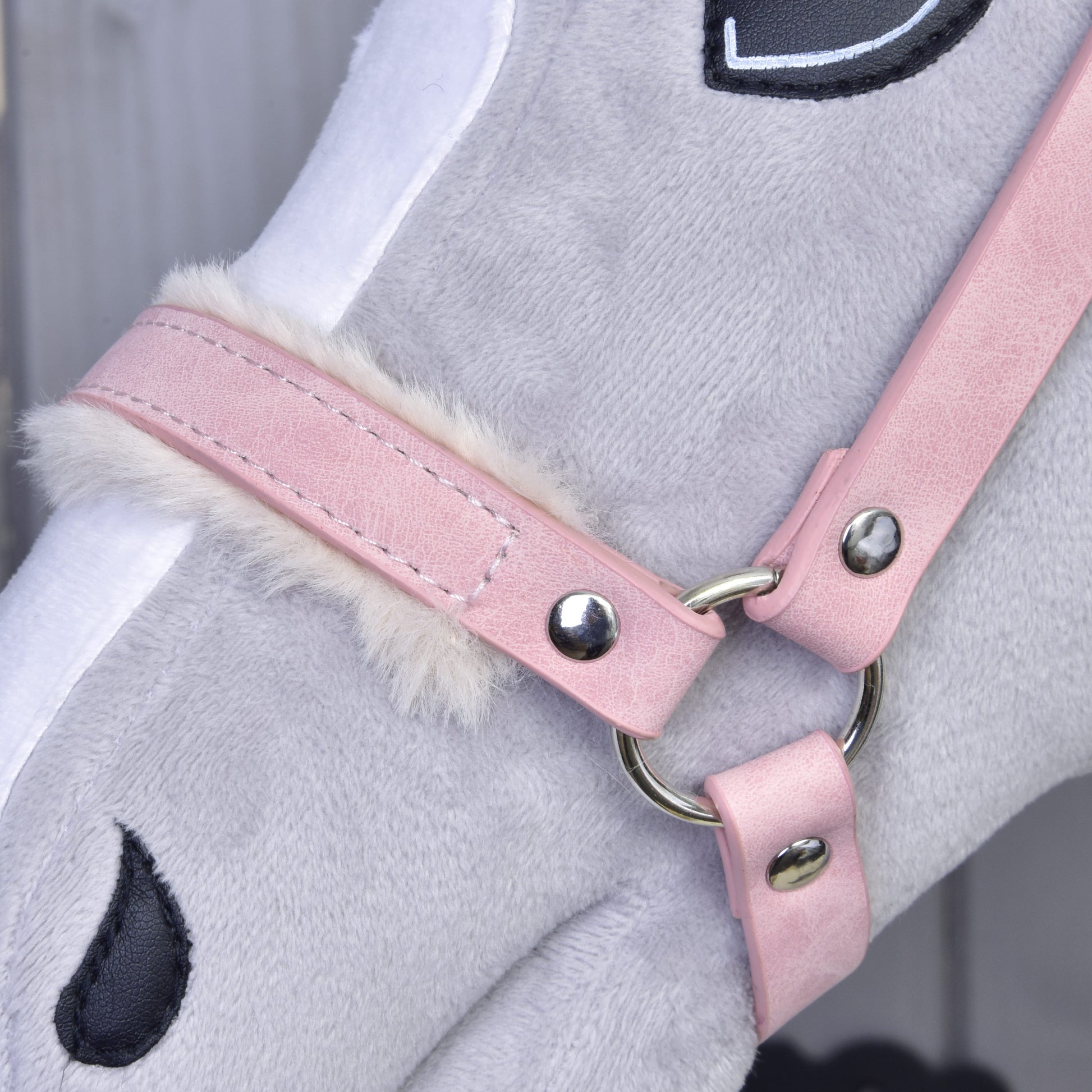 Kantar ze sztucznym futrem - skóra ekologiczna Mullbery