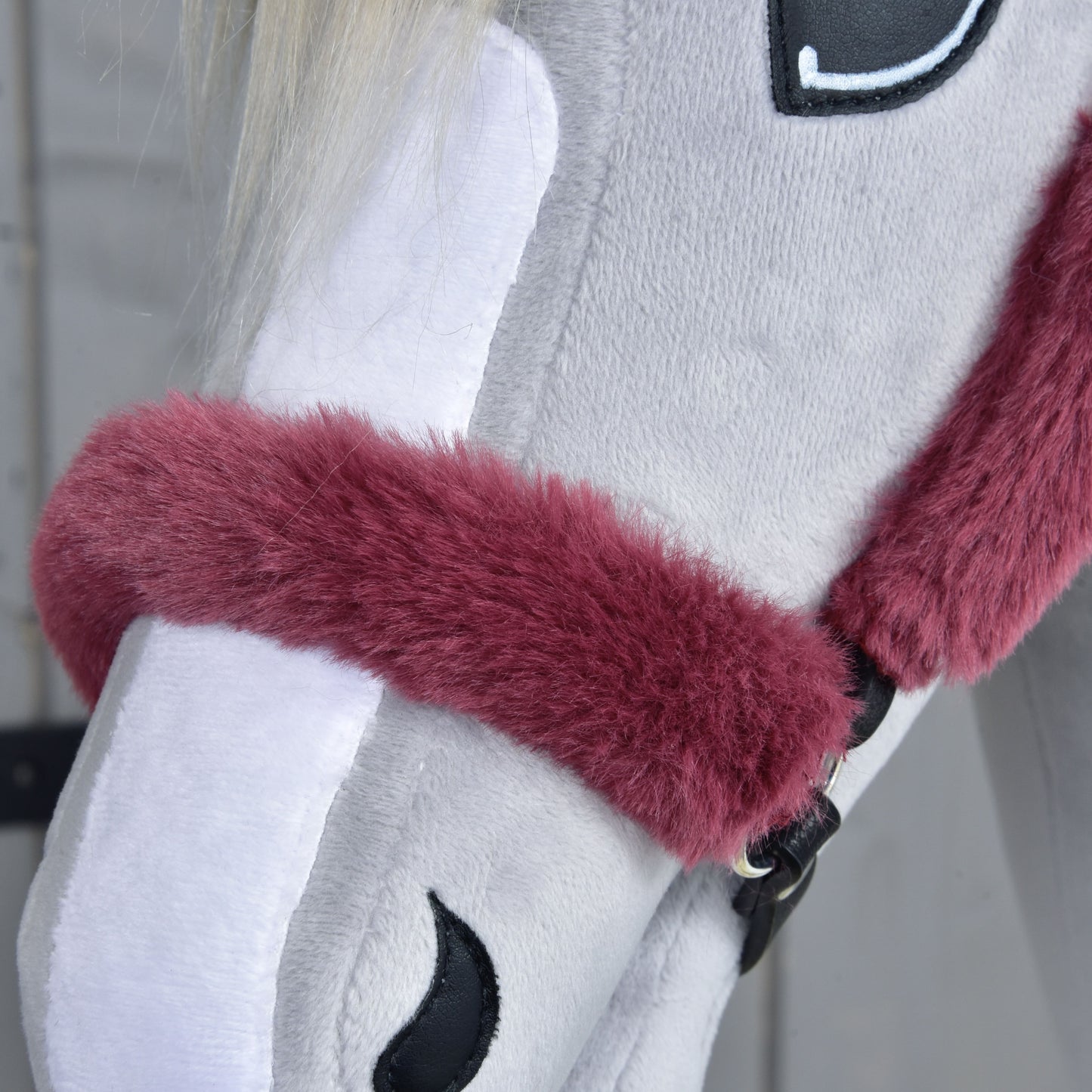 Kantar Futerkowy Teddy Bordowy