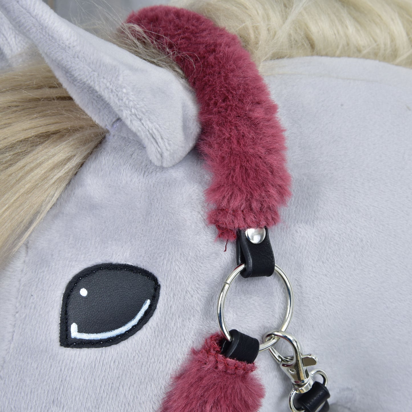 Kantar Futerkowy Teddy Bordowy