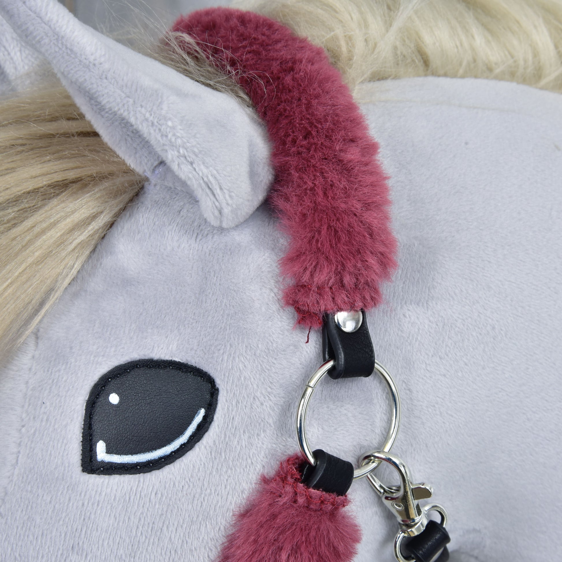 Kantar Futerkowy Teddy Bordowy