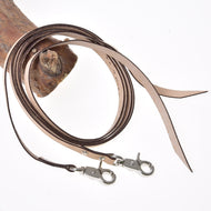 Podzielone wodze western skórzane