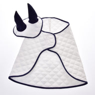 Zestaw termiczny biały (Nauszniki + Derka)